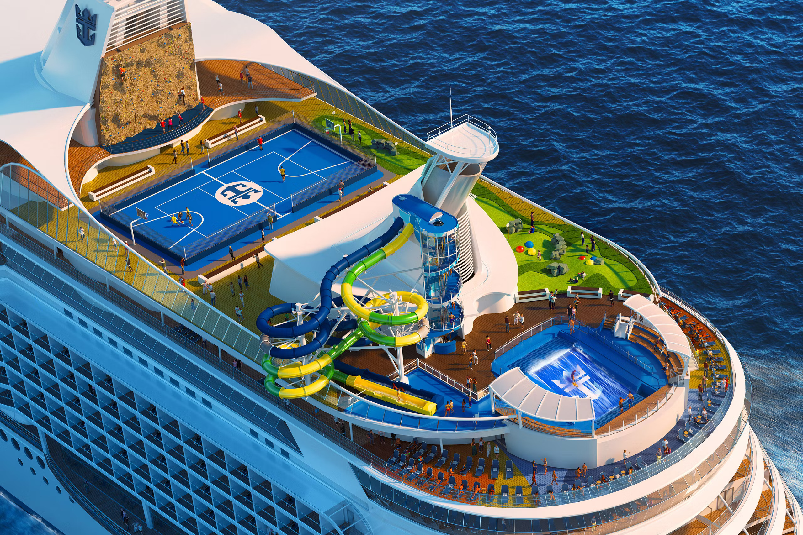 voyager-of-the-seas-aerial-sports-court-rock-climbing-wall-flowrider-stern
